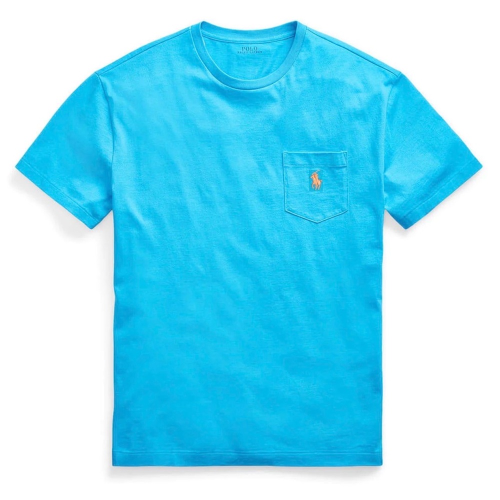 Polo Ralph Lauren Crewneck Pocket Tee T-SHIRT, Blue